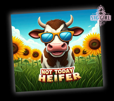 Sarcastic Cow Tumbler, Cow Sublimation Design, Funny Cow PNG, Dairy Cow Tumbler, Heifer Wrap PNG, 20oz Tumbler Design, Farmhouse Decor, Cow Lover Gift Sublimation SvggirlplusArt 