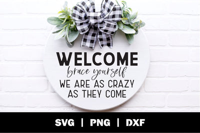 Sarcastic Door Sign SVG | Farmhouse Sign SVG SVG Ollive Studio 