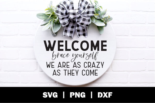 Sarcastic Door Sign SVG | Farmhouse Sign SVG SVG Ollive Studio 