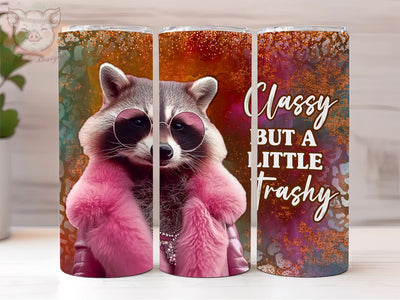 Sarcastic Funny 20oz Tumbler Png, Straight & Tapered Tumbler Png, Sassy Raccoon Tumbler Png, Digital Download PNG Sublimation Lara' s Designs 