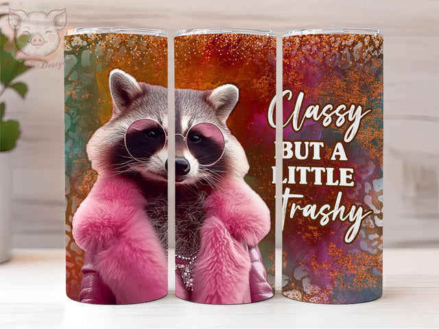 Sarcastic Funny 20oz Tumbler Png, Straight & Tapered Tumbler Png, Sassy Raccoon Tumbler Png, Digital Download PNG Sublimation Lara' s Designs 