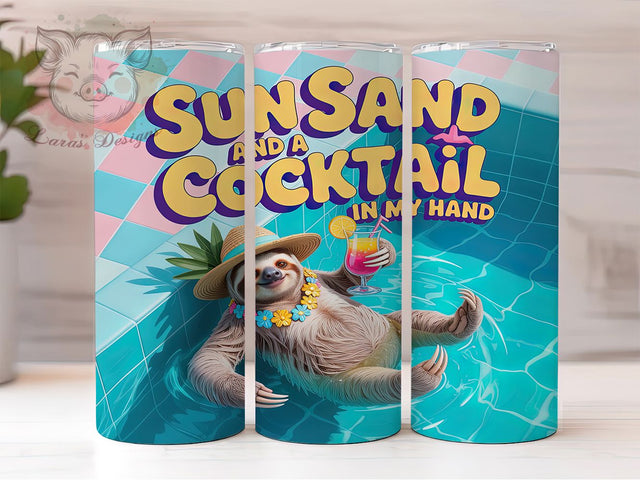 Sarcastic Funny Sloth Tumbler, Funny Animal Sublimation Design, Humorous Sloth Quote Art, 20oz Sassy Tumbler, Whimsical Sloth Mug, Playful Animal Cup, Sarcastic Quote Wrap Sublimation Lara' s Designs 