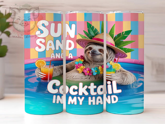 Sarcastic Funny Sloth Tumbler, Funny Animal Sublimation Design, Humorous Sloth Quote Art, 20oz Sassy Tumbler, Whimsical Sloth Mug, Playful Animal Cup, Sarcastic Quote Wrap Sublimation Lara' s Designs 
