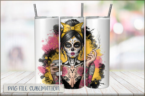 Sarcastic Girl 20 Oz Tumbler Wrap PNG Sublimation Shetara Begum 