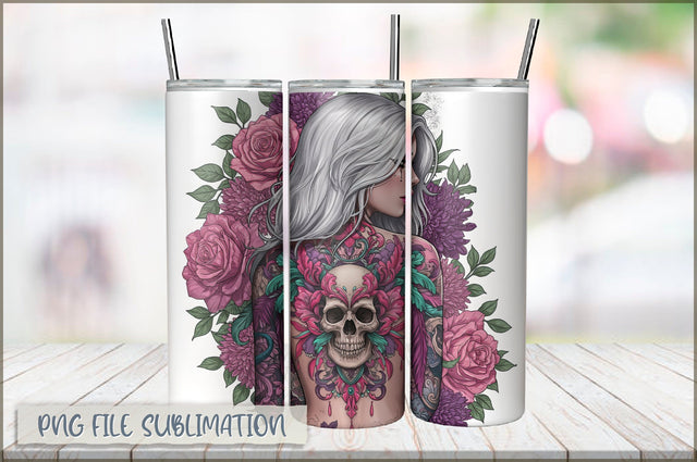 Sarcastic Girl 20 Oz Tumbler Wrap PNG Sublimation Shetara Begum 