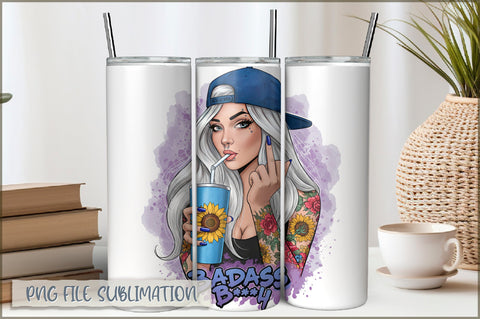 Sarcastic Girl 20 Oz Tumbler Wrap PNG Sublimation Shetara Begum 