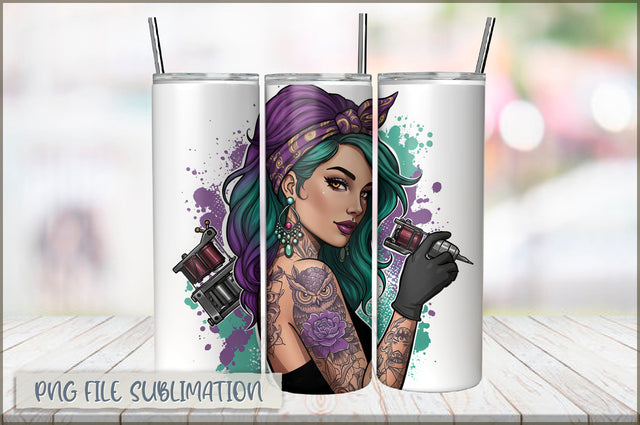 Sarcastic Girl 20 Oz Tumbler Wrap PNG Sublimation Shetara Begum 