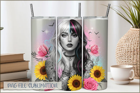 Sarcastic Girl 20 Oz Tumbler Wrap PNG Sublimation Shetara Begum 