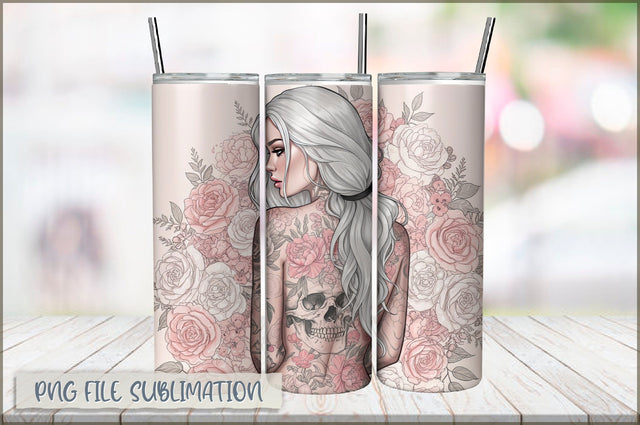 Sarcastic Girl 20 Oz Tumbler Wrap PNG Sublimation Shetara Begum 