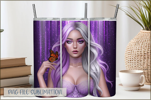 Sarcastic Girl 20 Oz Tumbler Wrap PNG Sublimation Shetara Begum 