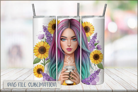 Sarcastic Girl 20 Oz Tumbler Wrap PNG Sublimation Shetara Begum 