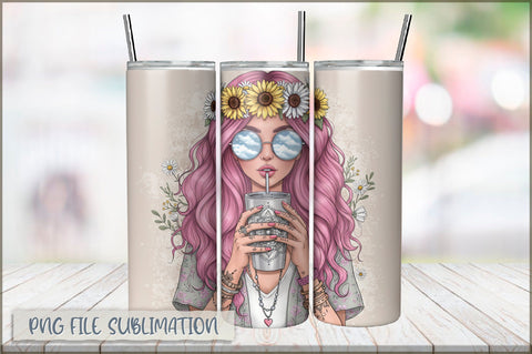 Sarcastic Girl 20 Oz Tumbler Wrap PNG Sublimation Shetara Begum 