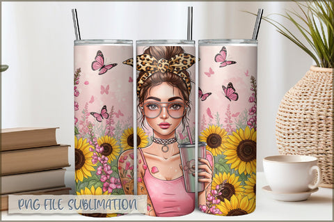 Sarcastic Girl 20 Oz Tumbler Wrap PNG Sublimation Shetara Begum 