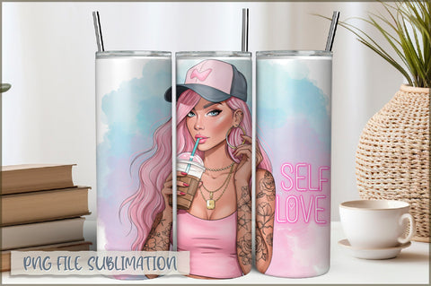 Sarcastic Girl 20 Oz Tumbler Wrap PNG Sublimation Shetara Begum 