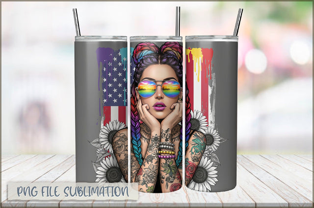Sarcastic Girl 20 Oz Tumbler Wrap PNG Sublimation Shetara Begum 