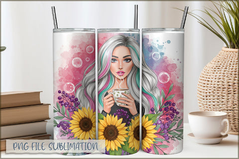 Sarcastic Girl 20 Oz Tumbler Wrap PNG Sublimation Shetara Begum 