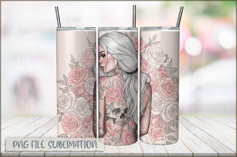 Sarcastic Girl 20 Oz Tumbler Wrap PNG Sublimation Shetara Begum 