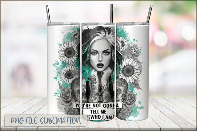 Sarcastic Girl 20 Oz Tumbler Wrap PNG Sublimation Shetara Begum 