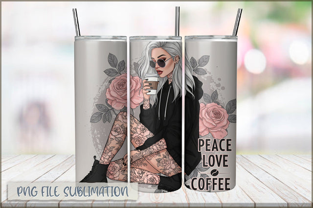 Sarcastic Girl 20 Oz Tumbler Wrap PNG Sublimation Shetara Begum 