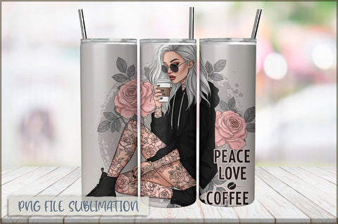Sarcastic Girl 20 Oz Tumbler Wrap PNG Sublimation Shetara Begum 