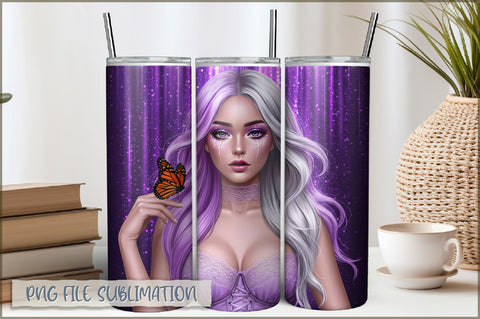 Sarcastic Girl 20 Oz Tumbler Wrap PNG Sublimation Shetara Begum 