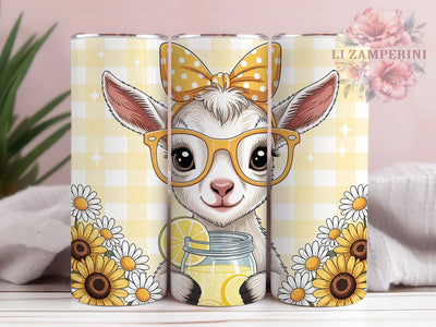 Sarcastic Goat Lemonade Tumbler Wrap, Funny Farmhouse Png, 20oz Skinny Tumbler, Sublimation Download, Summer Lemonade Tumbler, Farm Animal Tumbler, Sarcastic Tumbler Design Sublimation Li Zamperini 