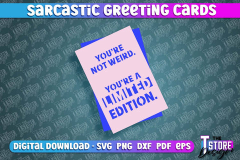 Sarcastic Greeting Card Bundle | Sassy Design | Funny & Sarcastic Adult Card | SVG File SVG The T Store Design 