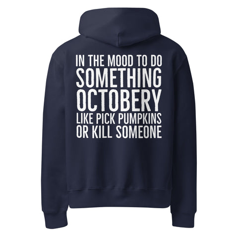 Sarcastic Halloween Hoodie | Oversized and Comfy Physical So Fontsy Navy S 