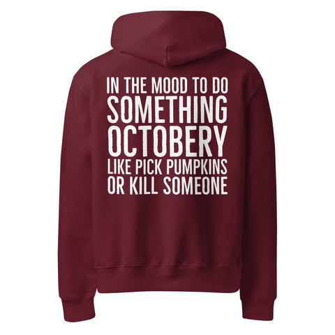 Sarcastic Halloween Hoodie | Oversized and Comfy Physical So Fontsy Maroon S 