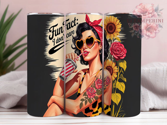 Sarcastic I Don't Care Tumbler, Funny Quote Wrap, I Don't Care Tumbler, 20oz Sublimation Design, Humor Tumbler, Sarcastic Fun Fact Cup, Funny Saying Tumbler Sublimation Li Zamperini 