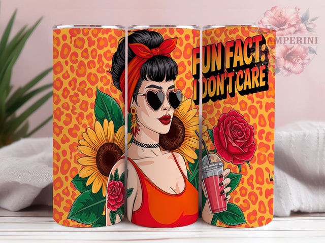 Sarcastic I Don't Care Tumbler, Funny Quote Wrap, I Don't Care Tumbler, 20oz Sublimation Design, Humor Tumbler, Sarcastic Fun Fact Cup, Funny Saying Tumbler Sublimation Li Zamperini 
