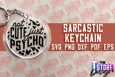 Sarcastic Keychain | Sassy Design | Introvert Quotes | Sarcastic SVG Quotes SVG The T Store Design 