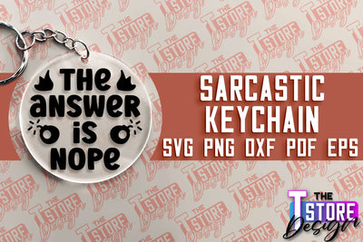 Sarcastic Keychain | Sassy Design | Introvert Quotes | Sarcastic SVG Quotes SVG The T Store Design 