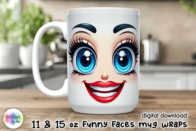 Sarcastic Mug Sublimation, 3D Funny Mug Wrap Design Sublimation Designs by Ira 
