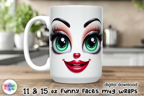 Sarcastic Mug Sublimation, 3D Funny Mug Wrap Design Sublimation Designs by Ira 