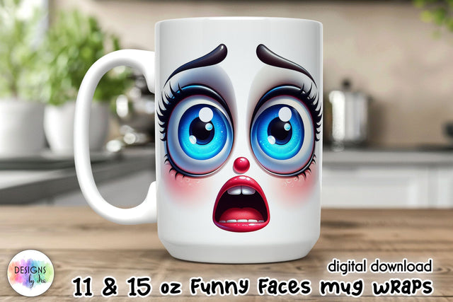 Sarcastic Mug Sublimation, 3D Funny Mug Wrap Design Sublimation Designs by Ira 