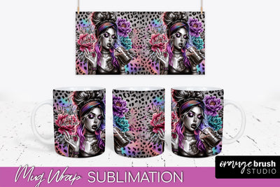 Sarcastic Mug Wrap - Sassy Girl Mug Sublimation Design Sublimation OrangeBrushStudio 