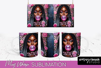 Sarcastic Mug Wrap - Sassy Girl Mug Sublimation Design Sublimation OrangeBrushStudio 