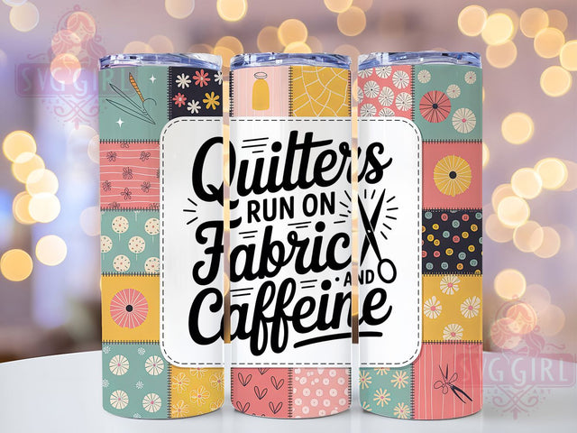 Sarcastic Quilters 20oz Tumbler, Funny Quilting Tumbler, Humor Sublimation Wrap, Crafting Quote Design, Coffee Lover PNG, 20oz Tumbler Wrap Sublimation SvggirlplusArt 