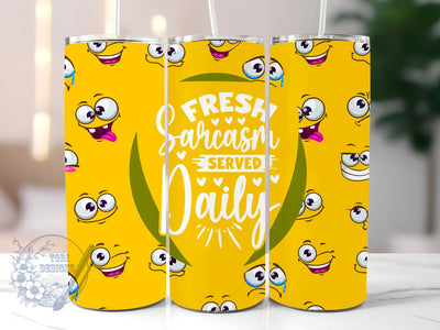 Sarcastic Quote 20oz Skinny Tumbler, Funny Sarcastic Tumbler Png, Straight & Tapered Tumbler Wrap, Instant Digital Download Sublimation ToriDesigns 
