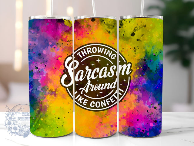 Sarcastic Quote 20oz Skinny Tumbler, Funny Sarcastic Tumbler Png, Straight & Tapered Tumbler Wrap, Instant Digital Download Sublimation ToriDesigns 
