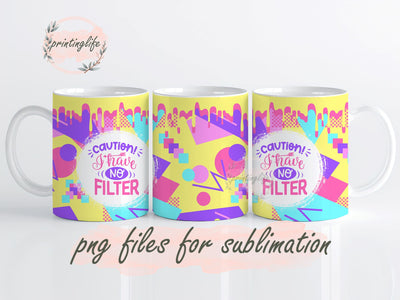 Sarcastic Quote Mug Wrap Design, Instant Digital Design Download Mug Wrap Design, Mug Design PNG Sublimation PrintingLife 