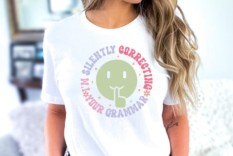 Sarcastic Quote SVG, I'm Silently Correcting Your Grammar SVG FiveStarCrafting 