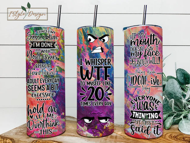 Sarcastic Quote Tumbler Wrap PNG Seamless Sublimation Designs Download,Png Sublimation 20oz Skinny Tumbler,tumbler png,funny tumbler Sublimation iStyleDesign 