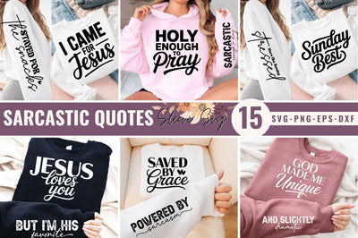 sarcastic quotes sleeve svg Bundle , faith shirt svg, jesus svg sleeve svg design SVG Regulrcrative 
