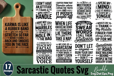 Sarcastic Quotes SVG Bundle SVG Angelina750 