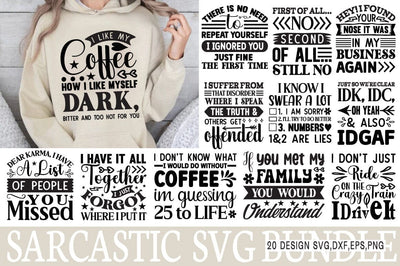 Sarcastic Quotes Svg Bundle SVG Angelina750 