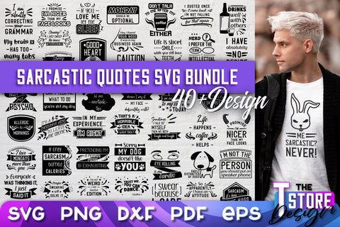 Sarcastic Quotes SVG | Funny Quotes SVG | SVG File SVG The T Store Design 