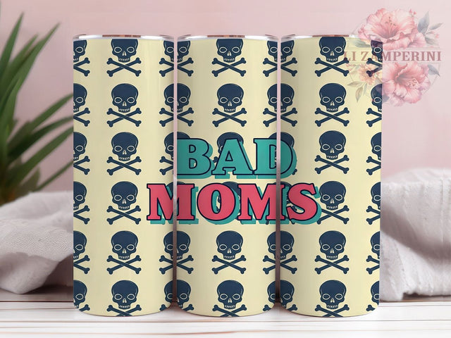 Sarcastic Retro Bad Moms Tumbler Wrap, Retro Mom Gift Idea, Vintage Tumbler Design, 20oz Tumbler Sublimation, Funny Mom Tumbler Template, Sarcastic Mom Gift Sublimation Li Zamperini 
