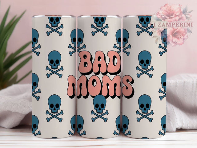 Sarcastic Retro Bad Moms Tumbler Wrap, Retro Mom Gift Idea, Vintage Tumbler Design, 20oz Tumbler Sublimation, Funny Mom Tumbler Template, Sarcastic Mom Gift Sublimation Li Zamperini 